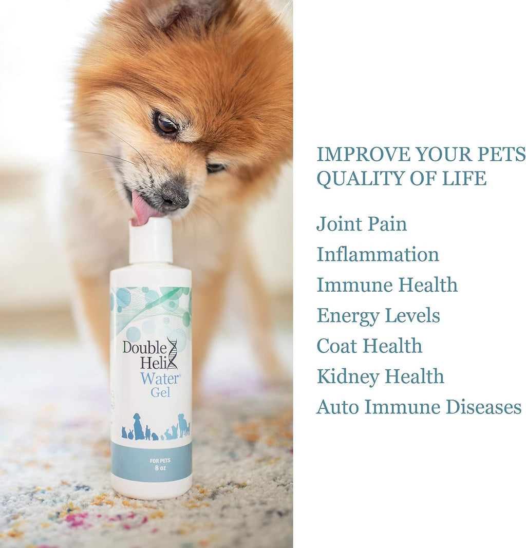 Double Helix Water para Mascotas - Suplemento Líquido para Perros y Gatos - 237 ml