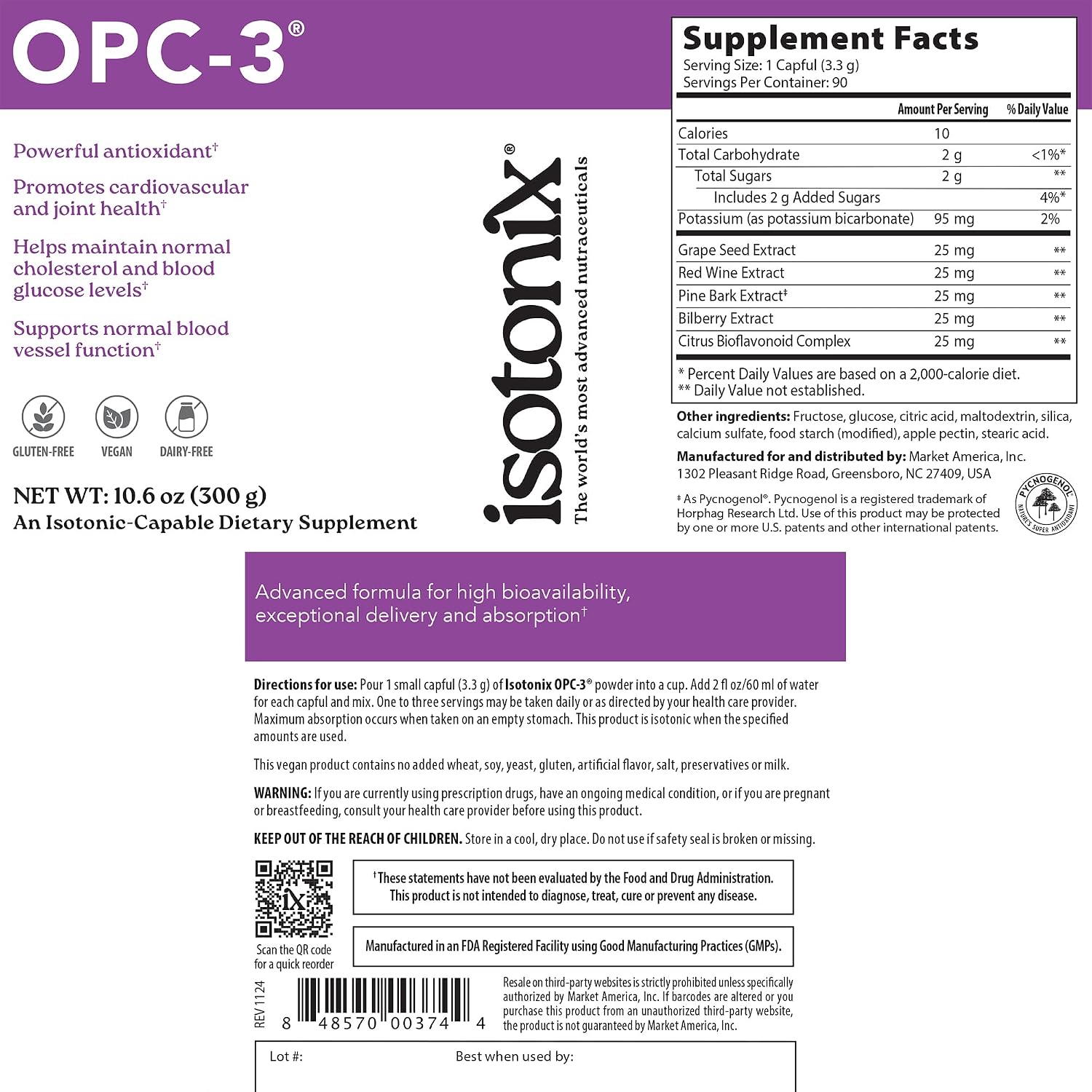 Isotonix Daily Essentials Kit con Hierro - Juego de 4 Suplementos Isotónicos (90 porciones)