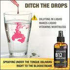 Salt Lake Supplements (2 Pack) - Spray de Vitamina B12 5000 mcg - Sublingual - Metilcobalamina - Vegano - Sin Gluten - No GMO