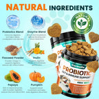 Probióticos para Perros Carmelie - Masticables con Enzimas Digestivas y Prebióticos (Pollo, 200 uds)