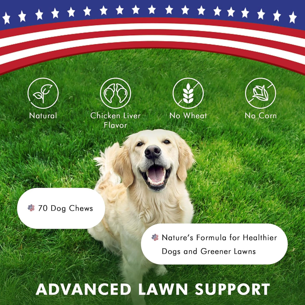 Pawfetto Suplemento Avanzado para el Césped para Perros – 70 Golosinas masticables