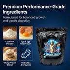 CPN Structure Suplemento para Cachorros y Perras Gestantes con DHA – Apoya el Desarrollo Cognitivo, Muscular y Óseo – Proteína de Huevo y Leche, Probióticos, Enzimas y Omega 3 (907 g)