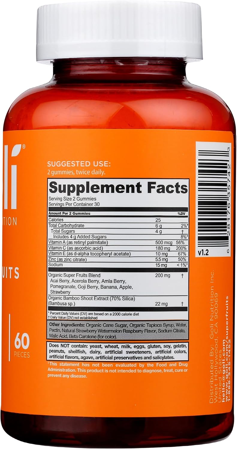 Goli Nutrition Gummies Superfruits Mixed Fruit - 60 Gominolas