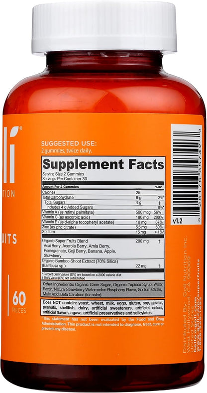 Goli Nutrition Gummies Superfruits Mixed – Sabor delicioso: con un sabor afrutado que las hace agradables de tomar. – Image 5