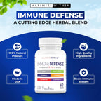 Maximize Within Powerful 6-en-1 Apoyo Inmunológico con Zinc, Vitamina C, Saúco, Vitamina D, Equinácea y Ajo, 60 Cápsulas