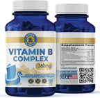 Vykee Nutrition Complejo B – Vitaminas B de Alta Potencia con Folato 750mcg, B12 440mcg y Biotina – Vegano y No GMO – 120 Cápsulas