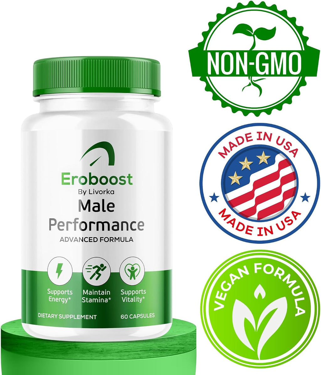 EroBoost Cápsulas (3 Paquetes) - 180 Cápsulas - Suplemento para Hombres