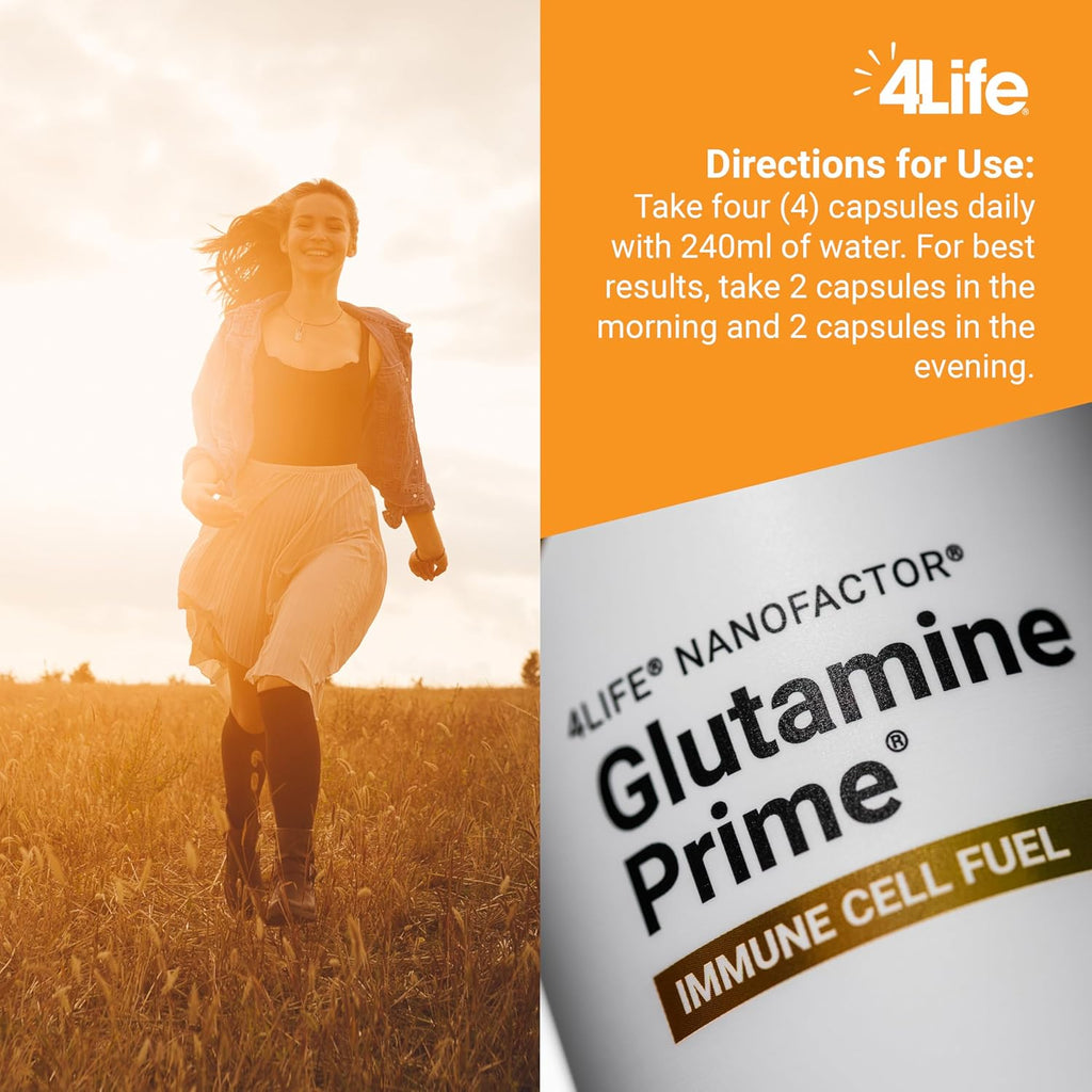 4Life Targeted Transfer Factor Glutamine Prime – 120 Cápsulas Veganas
