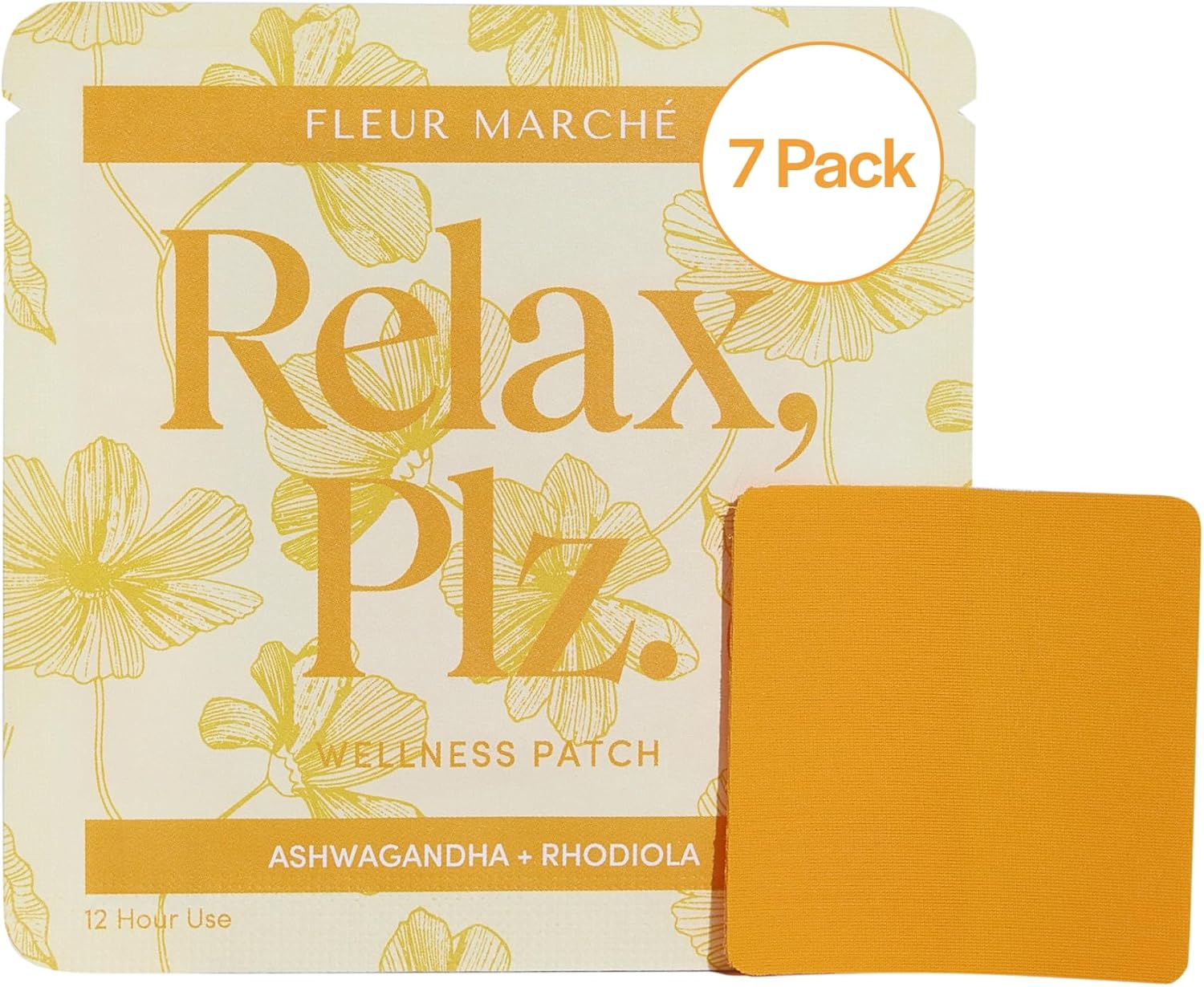 Fleur Marché Relax, Plz Parche Botánico Calmante - 7 parches