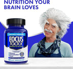 Focus Factor Nutrition for The Brain – Multivitamínico Completo con Bacopa y Vitaminas B6, B12, D, 180 Comprimidos