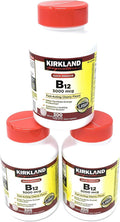 Kirkland Signature Vitamina B12 Sublingual 5000 mcg, 3 Frascos (300 Comprimidos)