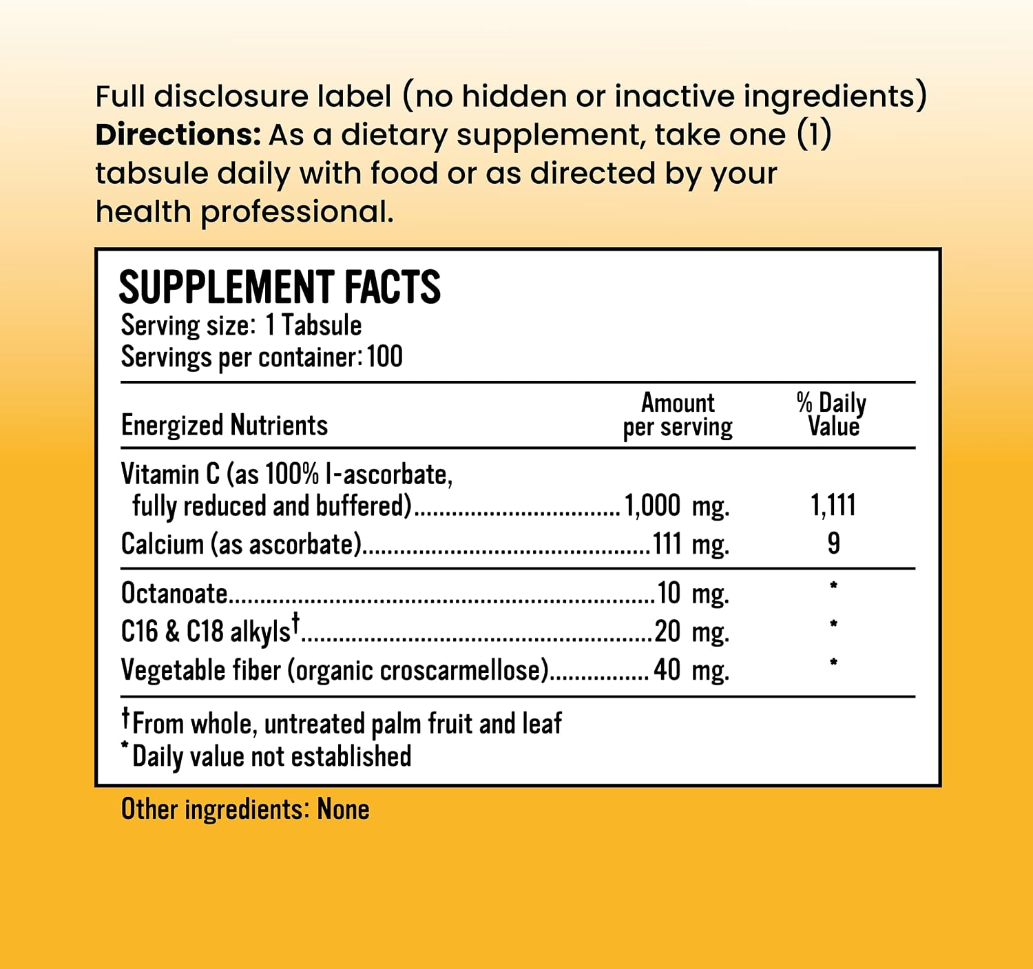 Alkalini-C Vitamina C Tamponada 1000 mg - 100 Comprimidos