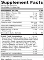 NATURELO Complejo B - 240 Cápsulas Veganas con Metilfolato y CoQ10