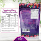 Super Berry Powder - 1 Paquete, 240g - Apoyo Inmunológico - Complemento Alimenticio - Bayas Superfood - Mezcla para Batidos - Impulso Saludable para Bebidas Detox - de NextGenU
