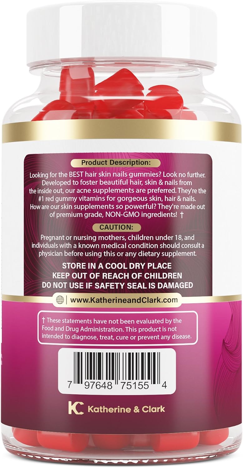 Panto Gold Vitamin B5 y Biotina Gummies para Piel, Cabello y Uñas