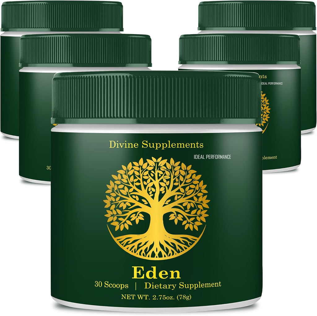 Eden Powder - Suplemento Energético Natural de Máxima Potencia - Pack de 5