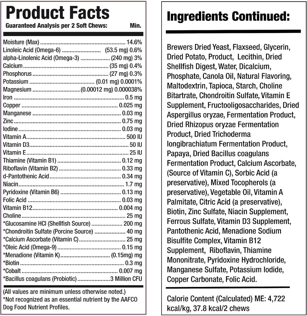 Multivitamínico 8-en-1 para Perros Larry | 120 Chewables Blandos