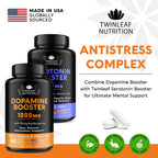 TWINLEAF NUTRITION Suplemento de Apoyo Cerebral, 1000 mg - con DMAE, Vitamina B12 y L-Tirosina - 60 Cápsulas