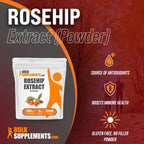 Extracto de Rosa Mosqueta en Polvo - 500 mg por Ración, 5 kg (11 lbs)