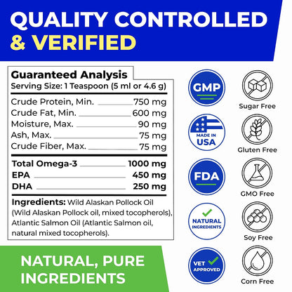 PAWFECTCHEW Aceite de Pescado para Perros - – Certificaciones: Busca productos fabricados en instalaciones que – Image 5