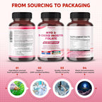 Ultra Myo & D-Chiro Inositol con Folato, Vitamina C y D3 - Suplemento Completo para Ciclos Saludables y Equilibrio Hormonal (150 Cápsulas)