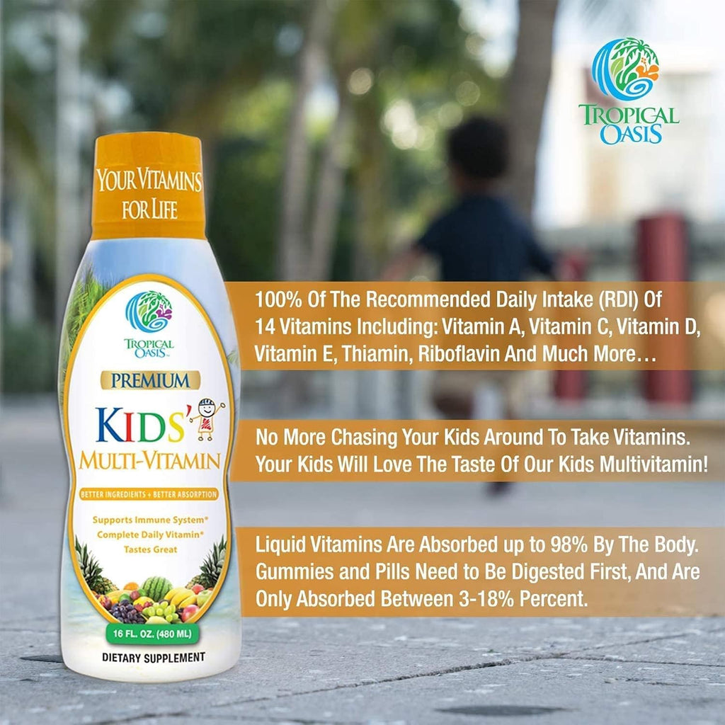 Tropical Oasis Children's Multivitamin & Mineral - Liquid 473 ml (16 oz)