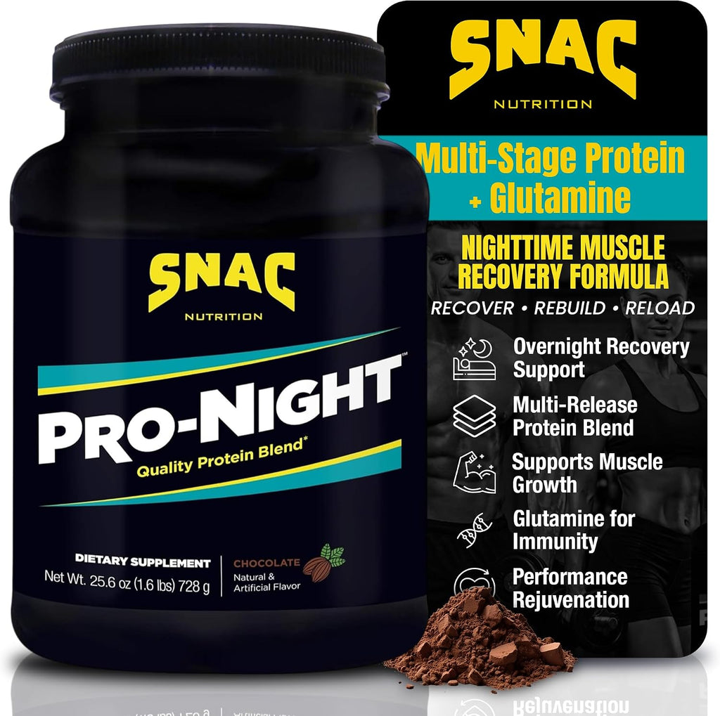 SNAC Pro-Night Proteína en Polvo - Sabor Chocolate, 726 g