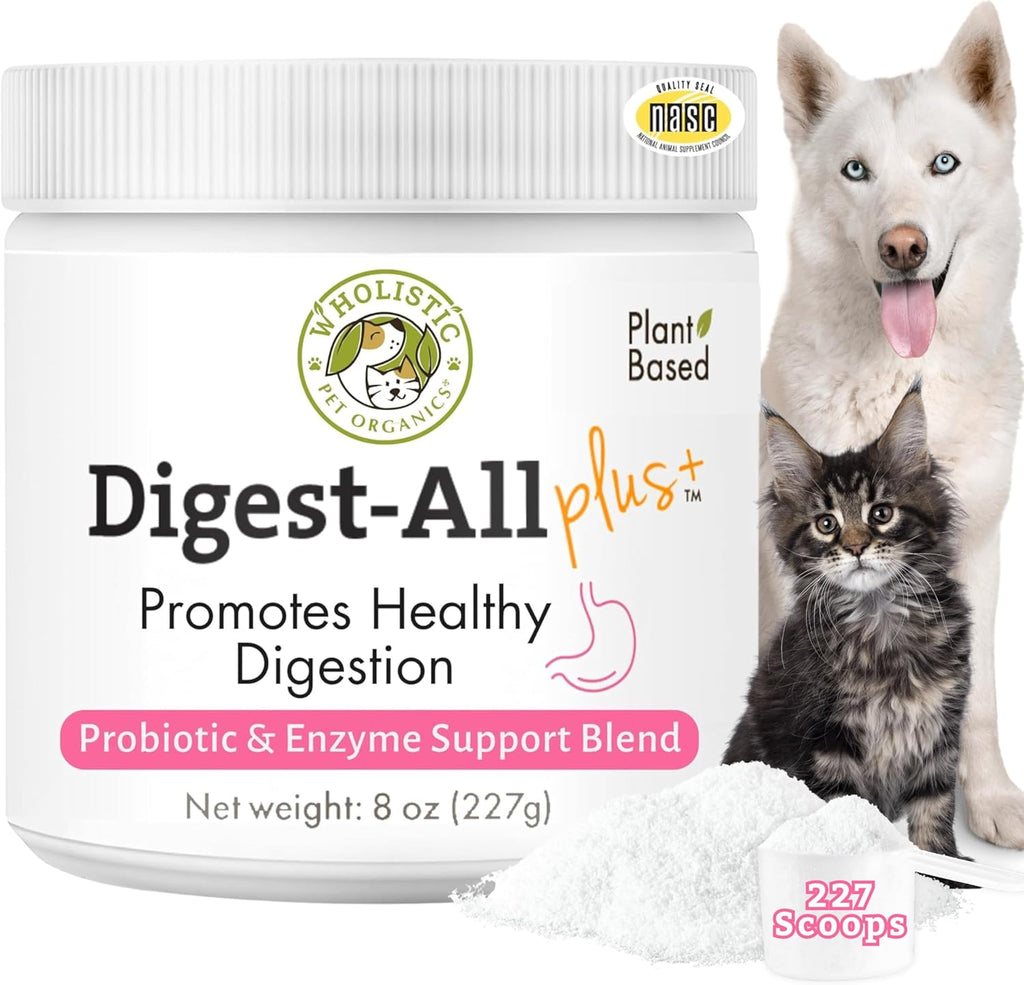Wholistic Pet Organics Probióticos Diarios para Perros y Gatos - 4 oz (113 dosis)