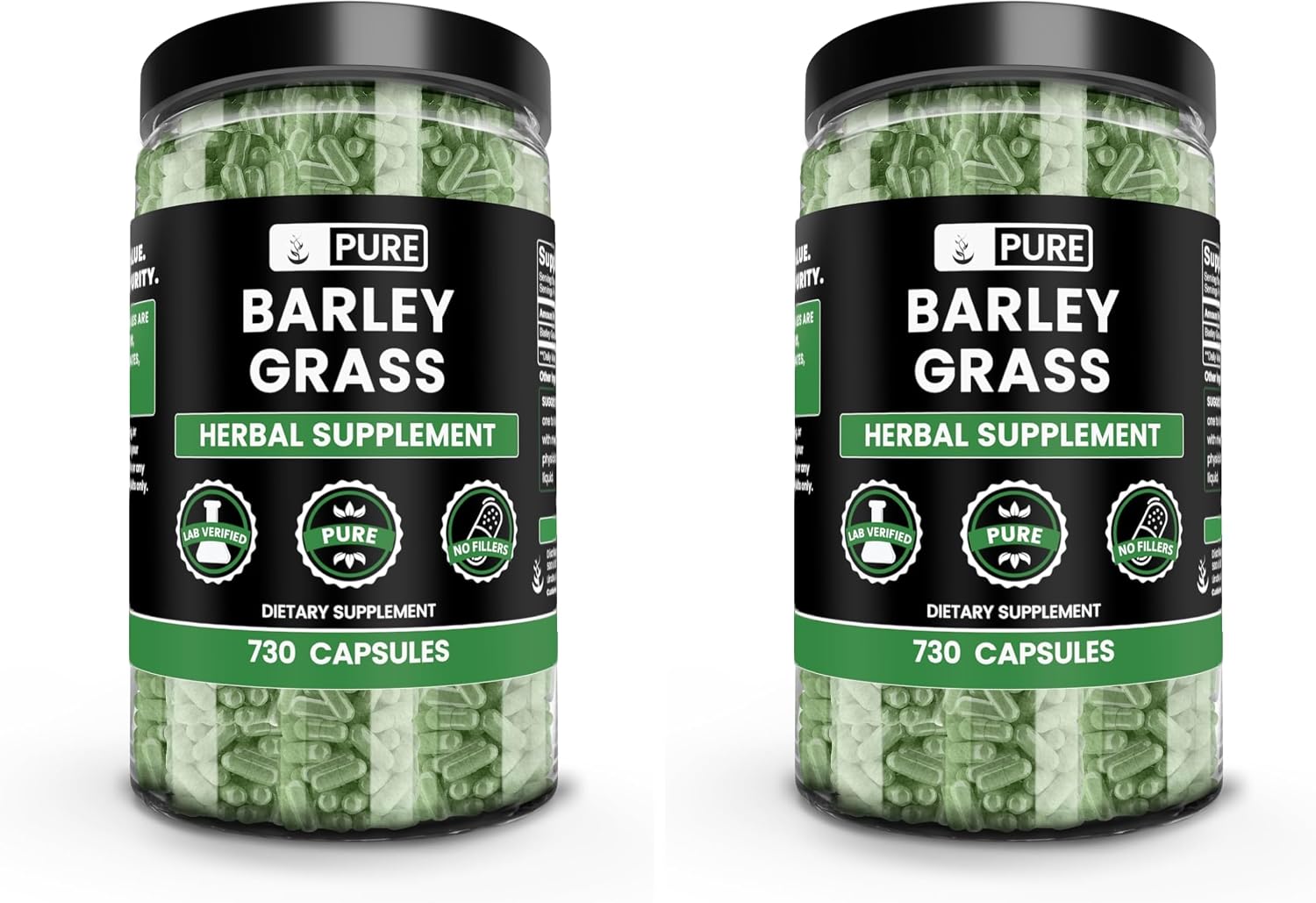 Pure Original Ingredients Cebada (Barley Grass) 730 Cápsulas - Sin Rellenos, Siempre Puro