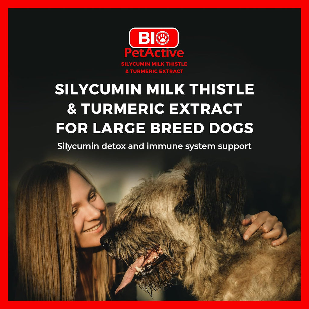 Bio PetActive Silycumin Cardo Mariano y Cúrcuma para Perros - 45 Comprimidos Masticables