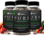 KaraMD Pure Nature - Suplemento de Verduras, Frutas y Vegetales - Multivitamínico de Alimentos Integrales - 20 Frutas y Verduras - Sin Gluten y Vegano (Pack de 2)