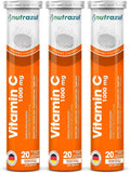 nutrazul Vitamina C 1000mg Comprimidos Efervescentes, 60 Comprimidos (3x20)