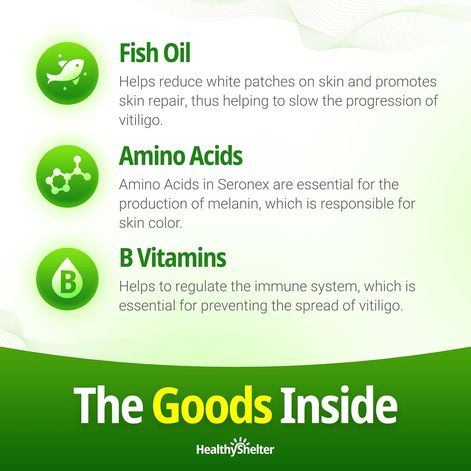 Seronex – Suplemento para la Pigmentación de la Piel con Omega-3, Vitaminas D y B6 | Healthy Shelter