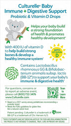 Culturelle Baby Probióticos + Vitamina D Gotas, 30 días, 9 ml