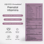 Pack Prenatal Tercer Trimestre Perelel - Multivitamínico con Magnesio, Omega 3, Probióticos y Calcio, 30 Sobres