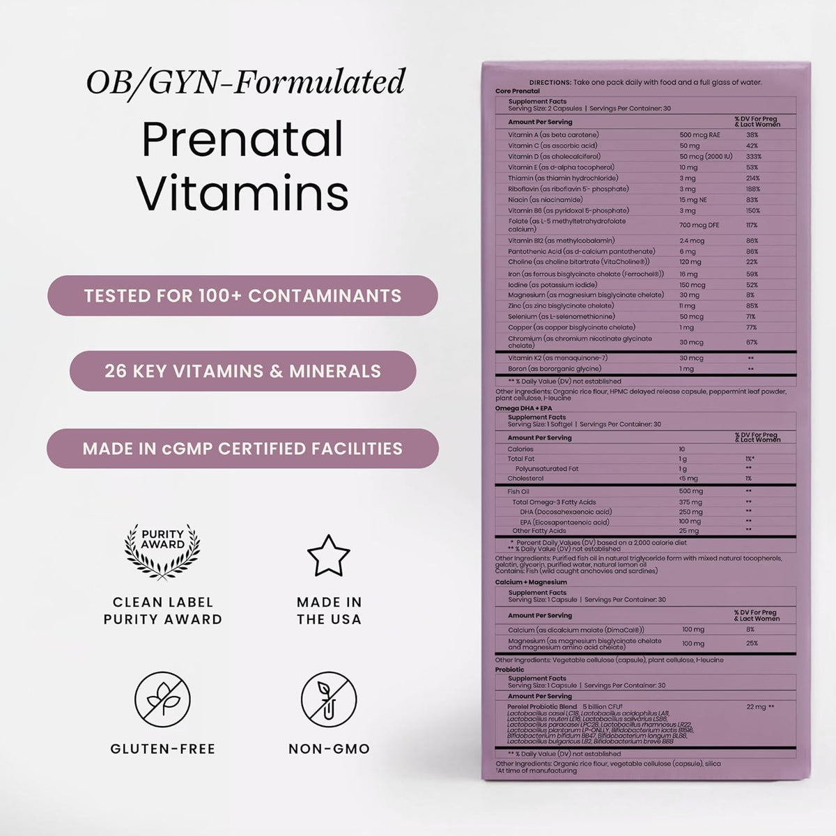 Pack Prenatal Tercer Trimestre Perelel - – Omega-3 DHA y EPA: Los ácidos grasos esenciales omega-3 contribuyen al – Image 2