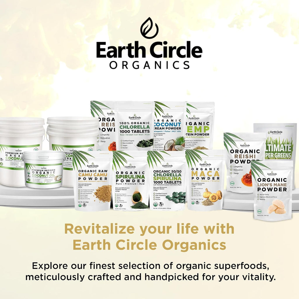 Earth Circle Organics Camu Camu en Polvo - Orgánico, 85g