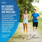 Grow Vitamin Lung Health - Suplemento Respiratorio con Vitamina C, 60 Cápsulas