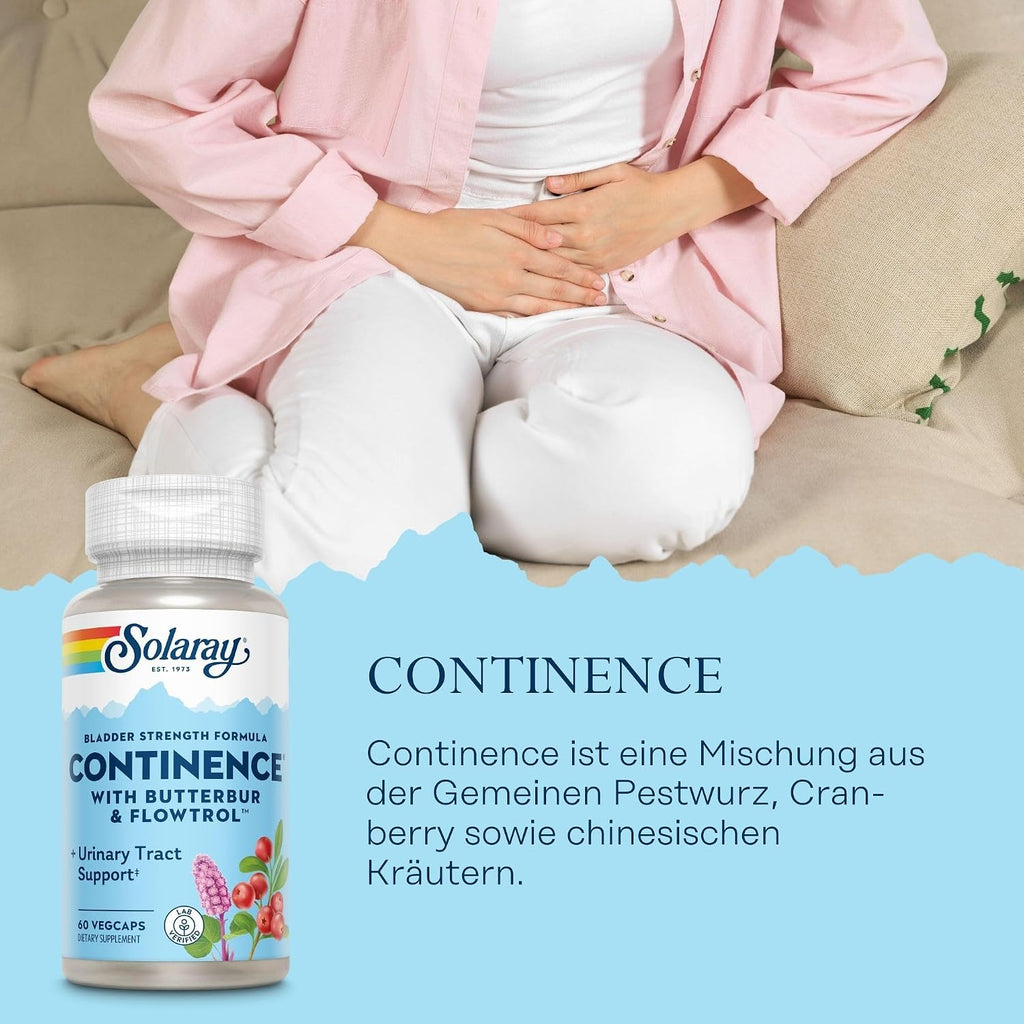 SOLARAY Continence con Flowtrol, 60 cápsulas vegetales