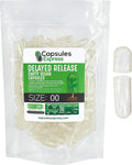 XPRS Nutra Cápsulas Vacías de Liberación Retardada Tamaño 00 - 100 Unidades - Cápsulas Veganas Transparentes - Píldoras Vegetarianas Rellenables