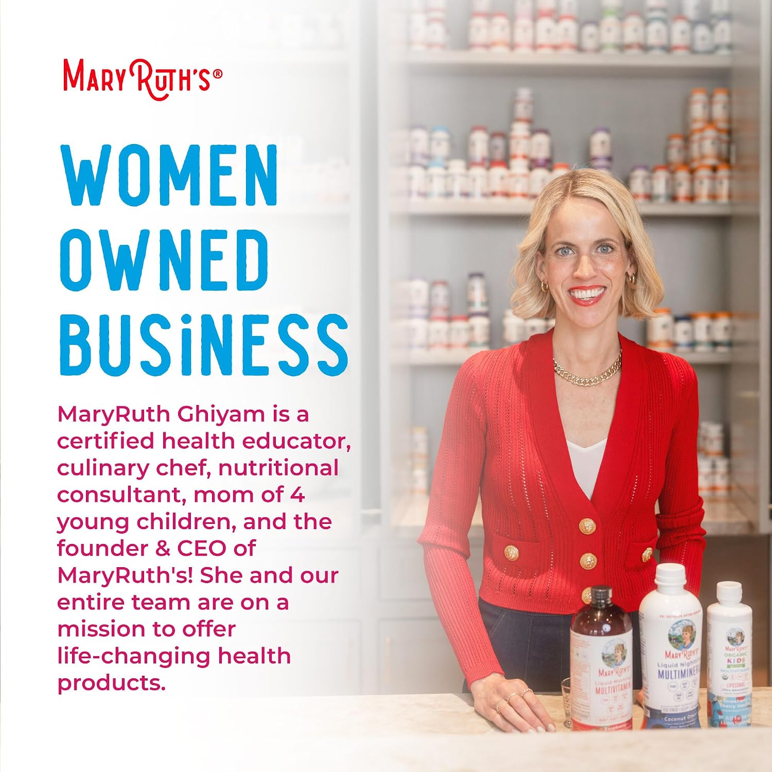 MaryRuth's Multivitamínico para Mujeres 40+ | Gominolas Veganas sin Azúcar con Chasteberry | 60 Unidades
