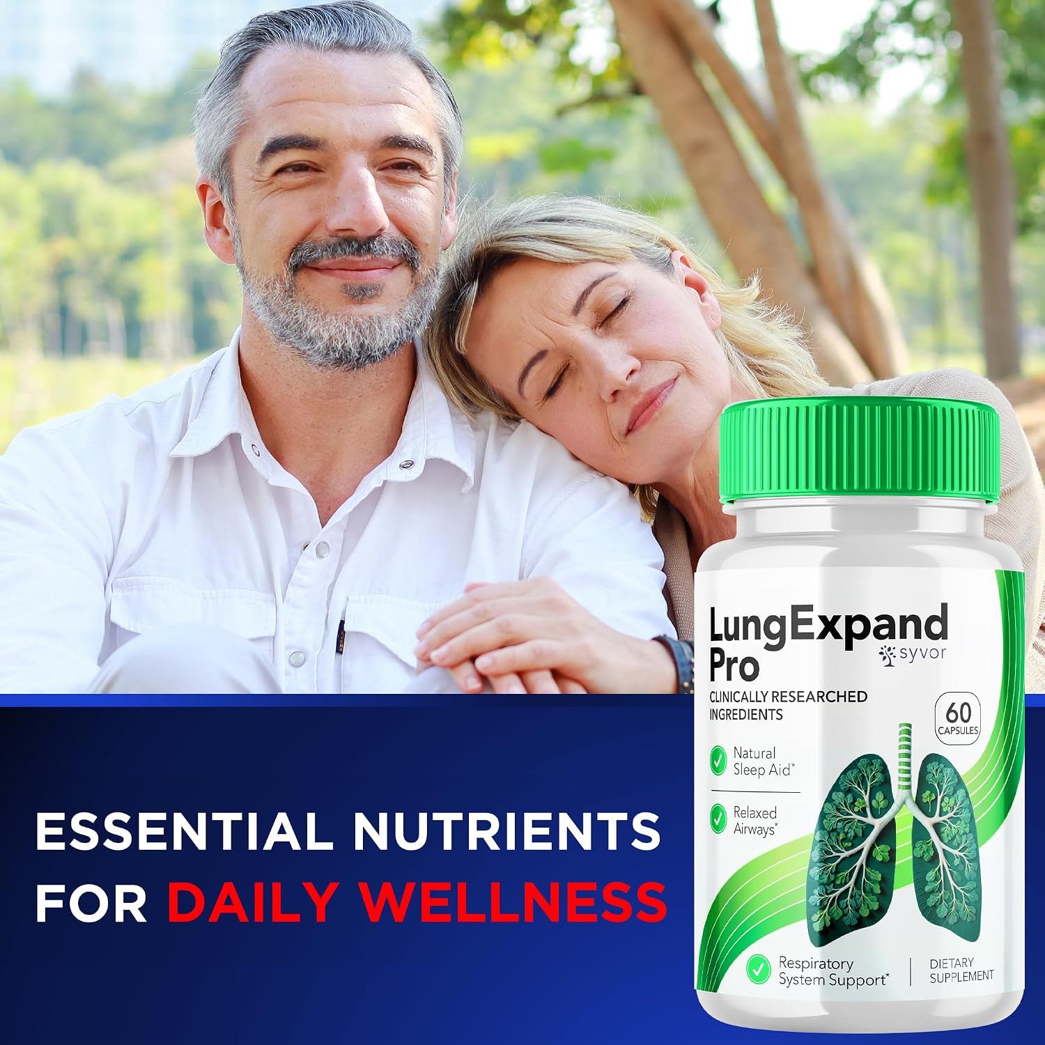 Lung Expand Pro (2 Pack) - 120 Cápsulas - Suplemento para el Sistema Respiratorio