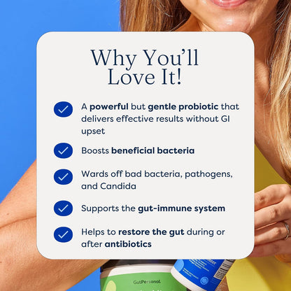 GutPersonal The Booster Targeted Probiotic - – Ajuste: Si no se experimentan molestias, añadir una segunda cápsula – Image 6