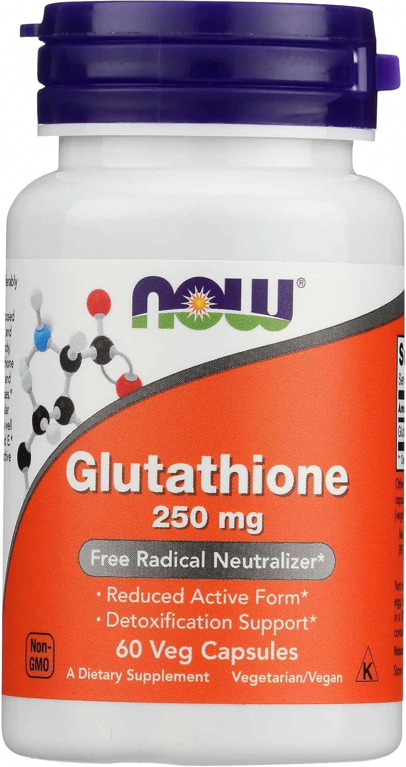 NOW FOODS Glutathione 250, 60 Cápsulas