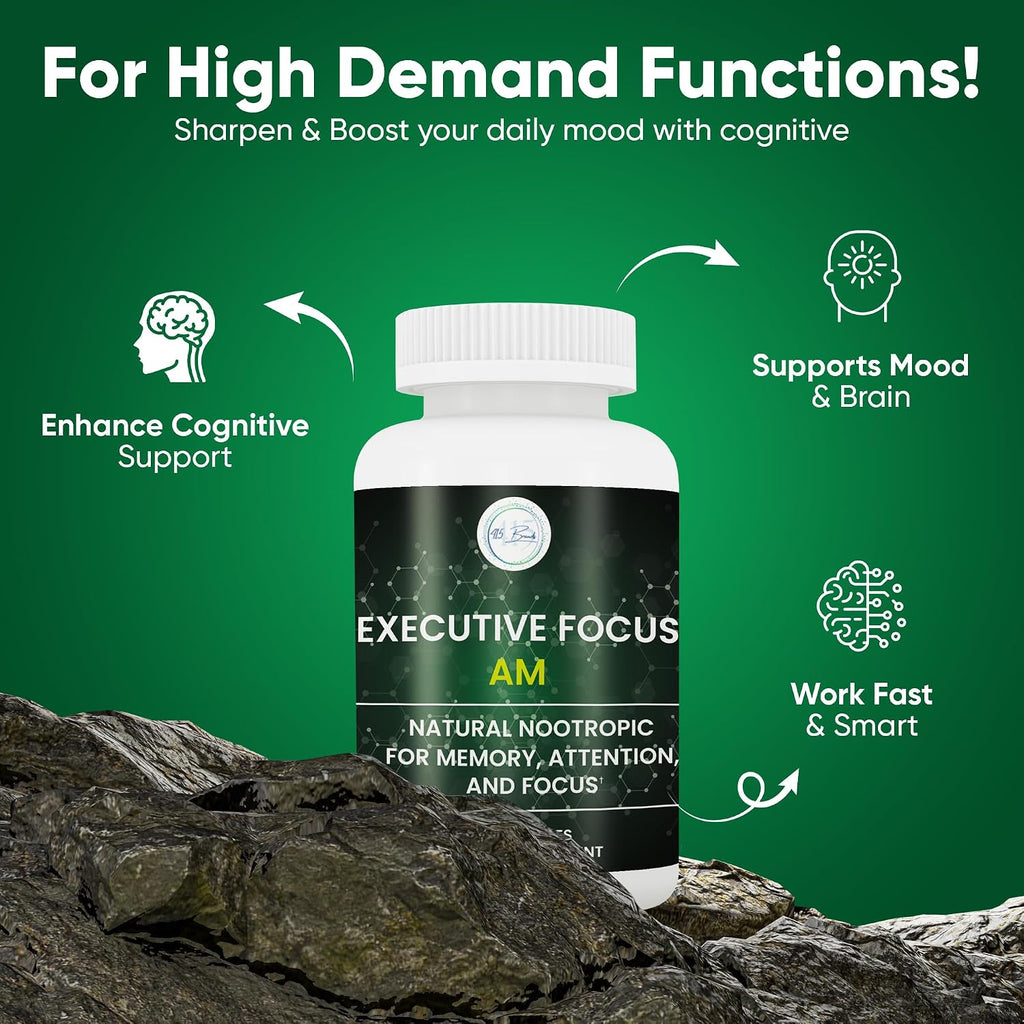 Executive Focus Suplemento Nootrópico AM – Memoria, Enfoque y Energía Natural