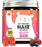 Gominolas de Biotina 5.000 mcg con Vitaminas C y E - 60 Unidades Veganas