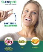 EZC Pak On The Go - Equinácea, Vitamina C y Zinc para las Defensas