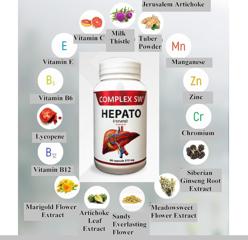 Liver Cleanse Detox & Repair - Complejo Hepático con Cardo Mariano, Alcachofa y Ginseng - 60 Cápsulas