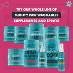 Mighty Paw Waggables Cran-Bladder - Complemento de arándano para perros (120 unidades)