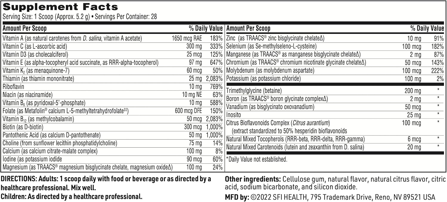 VitaSpectrum Powder for Kids - Multivitamínico Infantil en Polvo - Sabor Cítrico (30 dosis, 171 g)